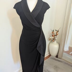 Elegant Black Wrap Dress